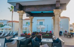 Patio at New Famagusta Hotel, Ayia Napa